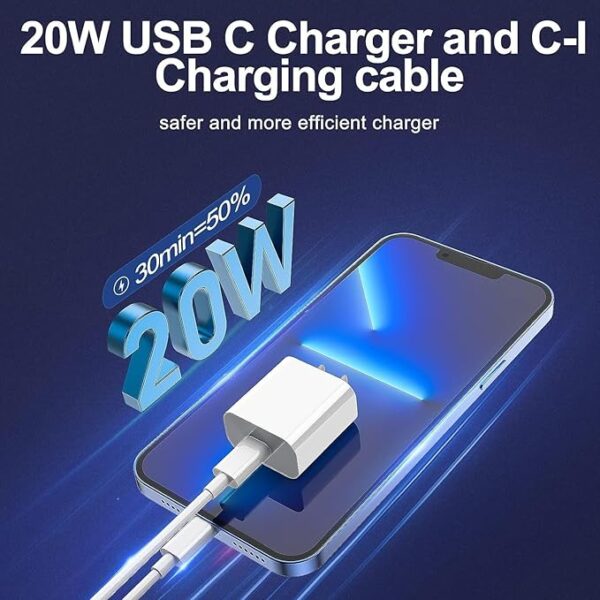 iPhone Charger Fast Charging 2 Pack Type C Wall Charger Block with 2 Pack - Image 2